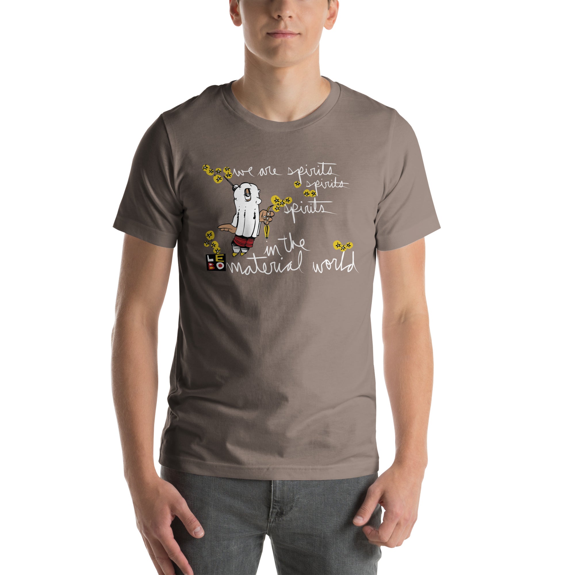 We Are Spirits in the Material World - Lebo Short Sleeve Unisex T-Shirt